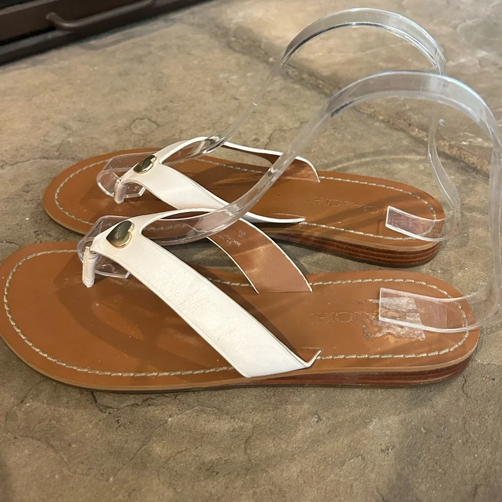 Coach Slip on Leather Sandals. Size 6.5 - Picture 4 of 7